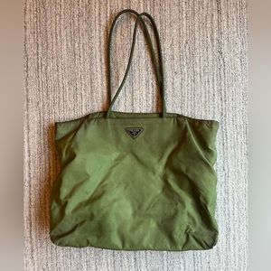 Prada green nylon bag